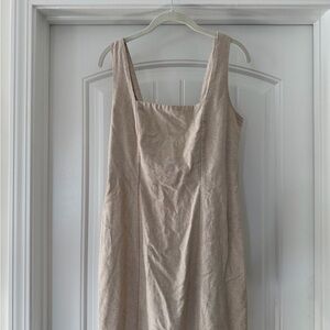 Old Navy Textured Beige Dress